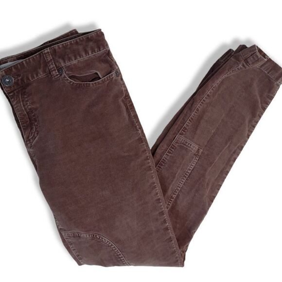 Coldwater Creek Brown Pant Velvet Riding Style Seams 8 - Picture 5 of 8